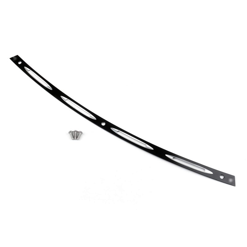 Artudatech Black CNC Cut Windshield Trim for 1996-2013 Electra Street Tri Glide FLHTC - Image 1